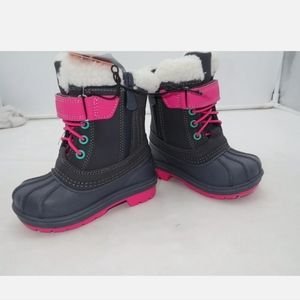 Cat & Jack Toddler Journey Winter Boots Gray & Pink